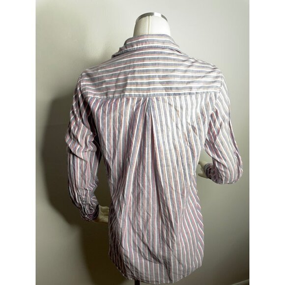Anthropologie Grayson the Hero Button Up Striped Shirt Size XS NWT - Picture 4 of 7